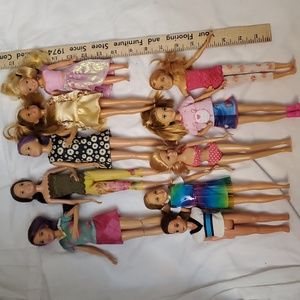 : Mixed 10pc lot Barbie little Sisters Stacie Skipper and friends Doll lot